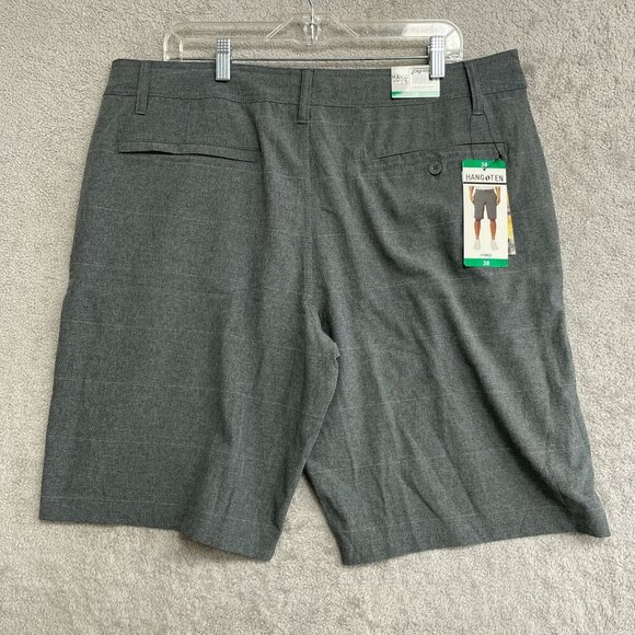 NEW Hang Ten Men's Size 38  Hybrid Shorts Quick Dry Stretch Fabric Gray - Picture 3 of 10
